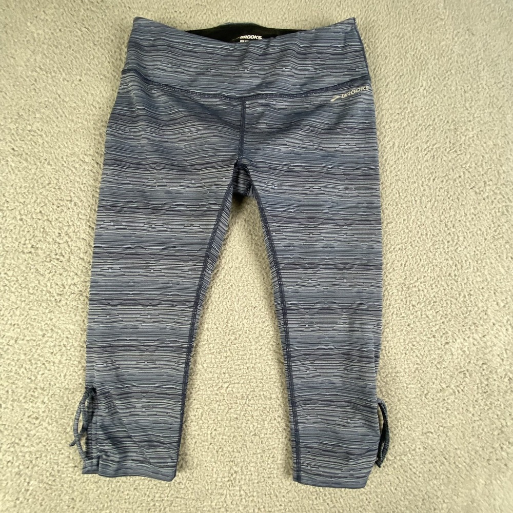 Brooks Leggings Womens‎ Large Capri Pull-On Equilibrium Knit Running Athletic